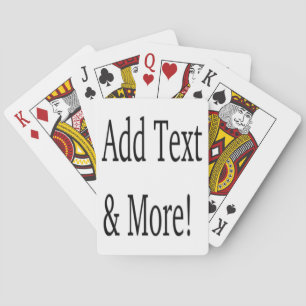 Add Text & More! Customise Your Own Personalised Playing Cards