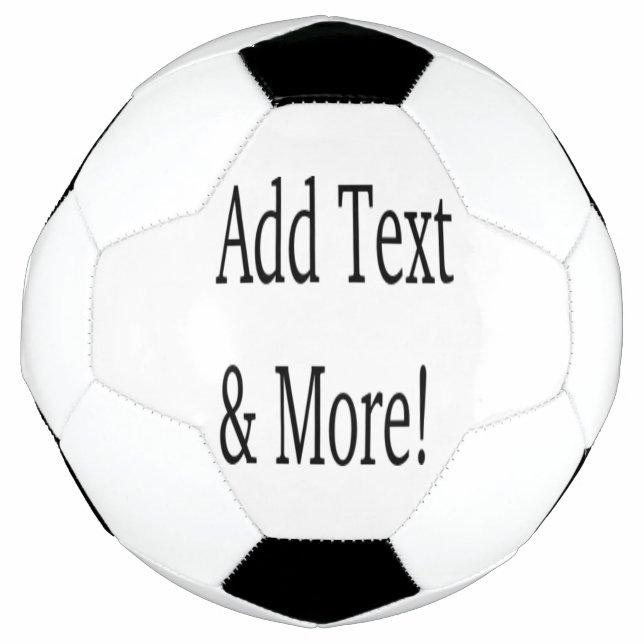 Add Text & More! Customise Your Own Personalised Soccer Ball (Front)