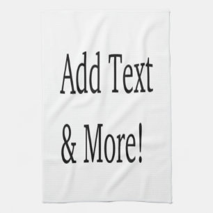 Add Text & More! Customise Your Own Personalised Tea Towel
