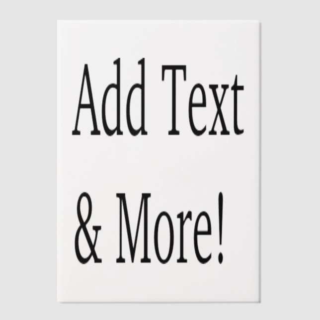 Add Text & More! Customise Your Own Personalised Vellum Invitations (Front)
