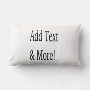 Add Text & More! Customize Your Own Personalized Lumbar Cushion