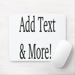 Add Text & More! Customize Your Own Personalized Mouse Pad
