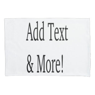 Add Text & More! Customize Your Own Personalized Pillowcase