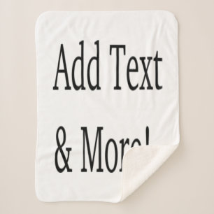 Add Text & More! Customize Your Own Personalized Sherpa Blanket