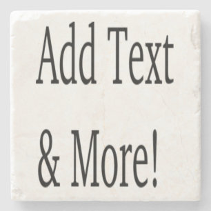 Add Text & More! Customize Your Own Personalized Stone Coaster