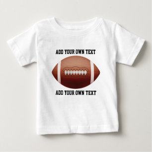 Add text on football throw pillow baby T-Shirt