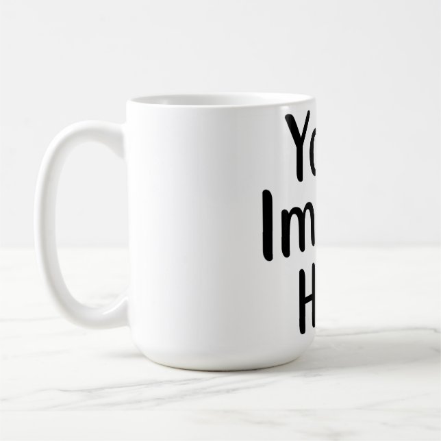 Add Text or Images: Personalised Coffee Mug (Left)
