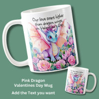Add Text, Our Love Soars Higher - Dragon Wings