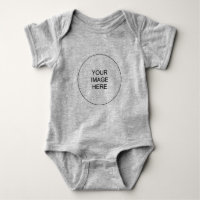 Add Text Picture Jersey Unisex Grey One-Pieces