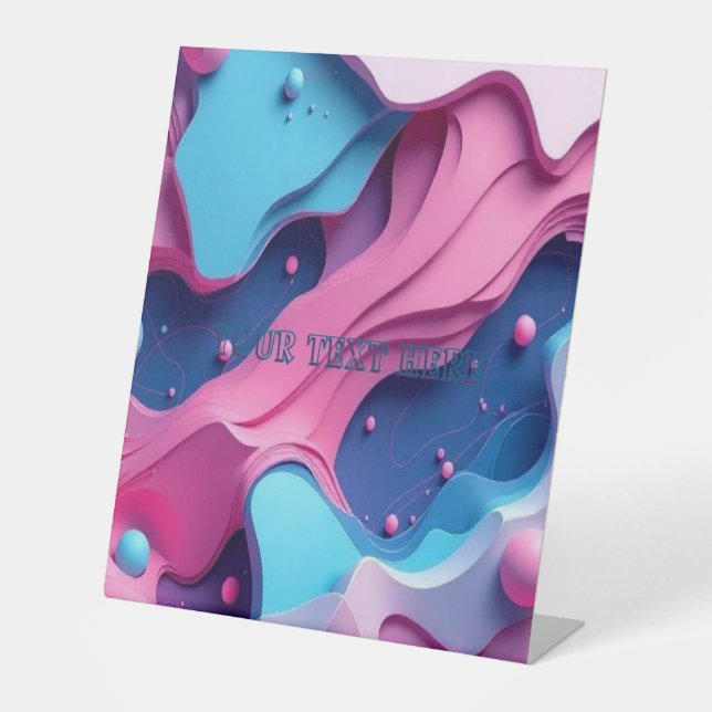 Add text tabletop sign (Front)