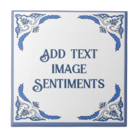 Add text Tile, Dutch Look, Personalise