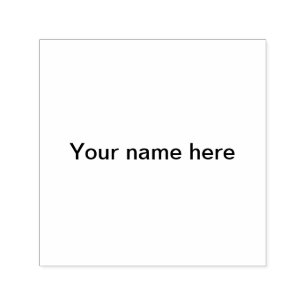 Add uour name text simple minimal template self-inking stamp