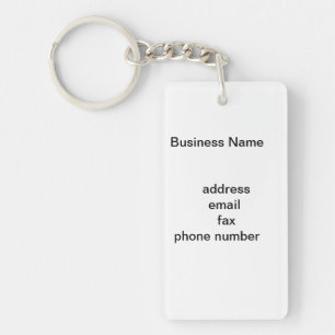 Add UR 3D  transparent Business name,.. Key Ring