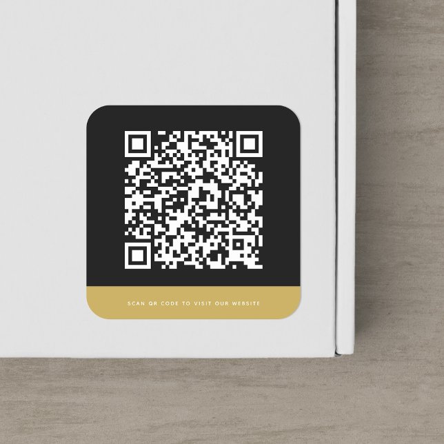 Add Website QR Code Custom Contrast Colours Square Sticker (Creator Uploaded)
