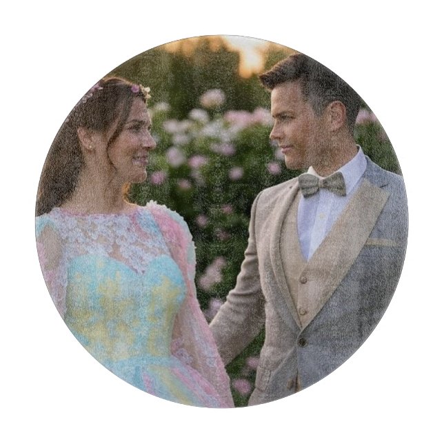 Add Wedding Photo Customise Cutting Board (Front)