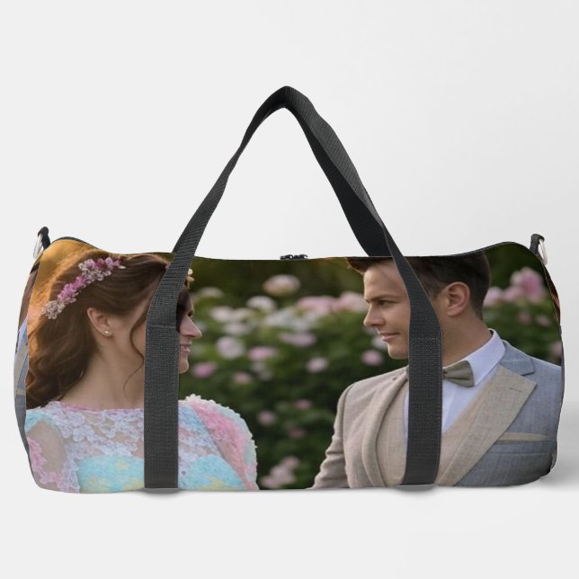 Add Wedding Photo Customise Duffle Bag (Front)