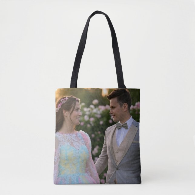 Add Wedding Photo Customise Tote Bag (Front)