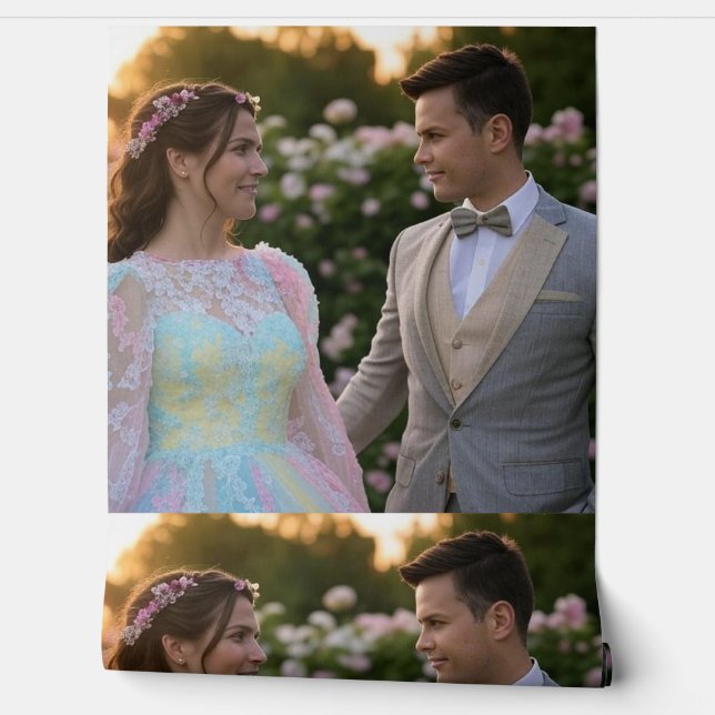 Add Wedding Photo Customise Wallpaper (Unrolling)