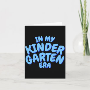 Add Word In My Kindergarten Era Blue Toddler T Shi Card
