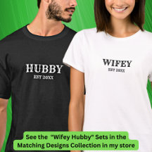Add Year Change Text Hubby Wifey Couples