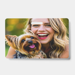 Add Yorkshire Terrier Photo Personalise ID Badge