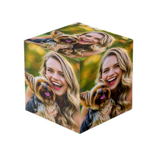 Add Yorkshire Terrier Photo Personalize Cube