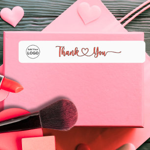 Add you Logo Thin Thank you Label