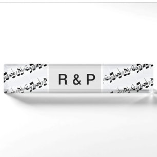 Add you name couple musical notes beats pattern bl nameplate