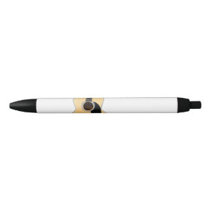 Add you name text brown acoustic guitar editable black ink pen