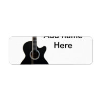 Add you name text brown acoustic guitar editable t
