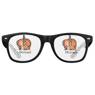 Add you name text brown violin music lover throw p retro sunglasses