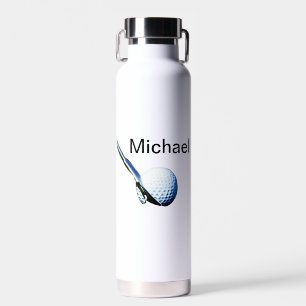 Add you name text golf ball club sports equipment water bottle