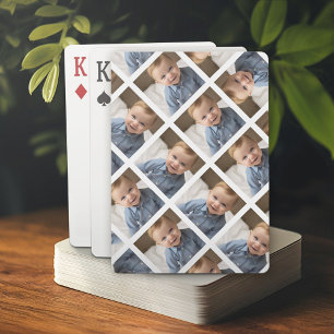 Add Your 1 Photo to Make a Pattern - White Playing Cards