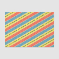 Add Your Age Happy Birthday Celtic Stripe Red Blue