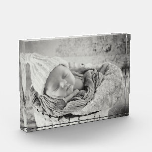 Add your baby's photo to this Photo Box Block