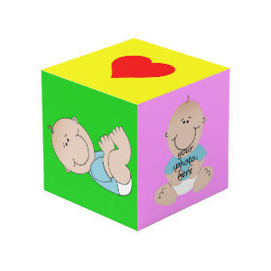 add your baby's photos cube