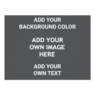 Add your background colour, your image, your text photo print