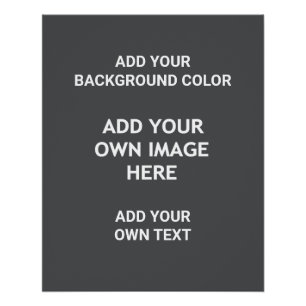 Add your background colour, your image, your text poster