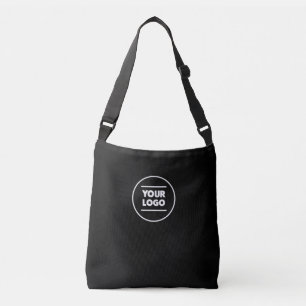 Add Your (Black & White) Logo Crossbody Bag