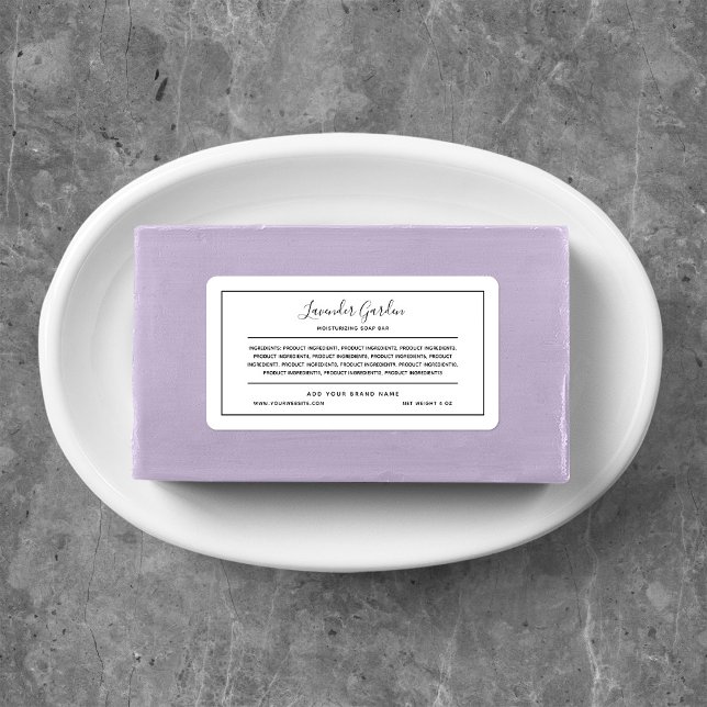 Add Your Brand Black Border Ingredients List Label (Creator Uploaded)