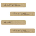 Add Your Brand Calligraphy Kraft Product Labels