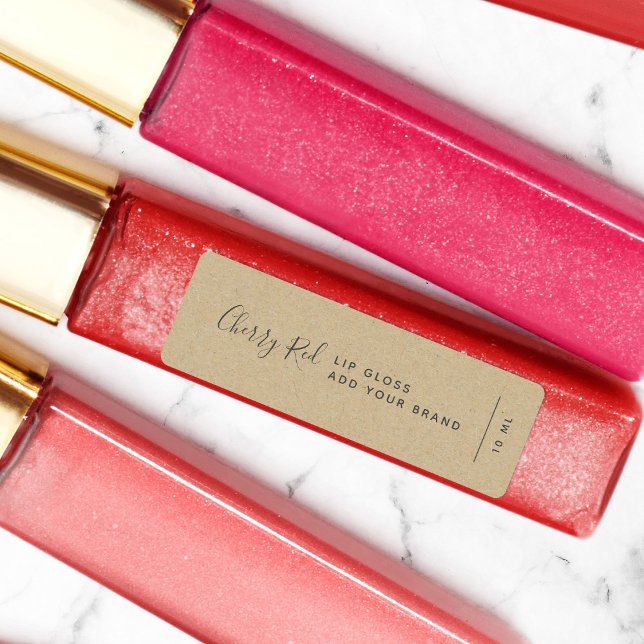 Add Your Brand Calligraphy Kraft Product Labels (Creator Uploaded)