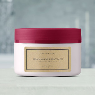 Add Your Brand Classic Grey Border Kraft Product Label