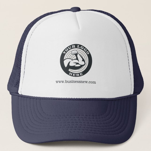Add Your Brand Logo Website Address Trucker Hat (Front)