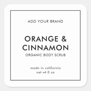 Add Your Brand Minimalist Modern Product Label