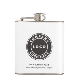 Add Your Business Logo and Company Website Custom Hip Flask