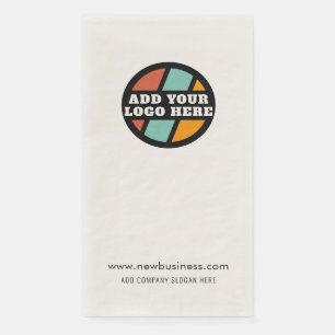 Add Your Business Logo and Company Website Napkin