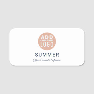 Add Your Business Logo and Employees Name Tag