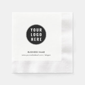 Add Your Business Logo and Website Promotional Napkin