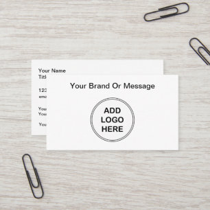 Add Your Business Logo Branding Business Card